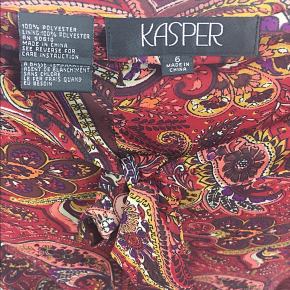 💝Kasper A-Line Midi Pretty Paisley Skirt💝 - Picture 2 of 3